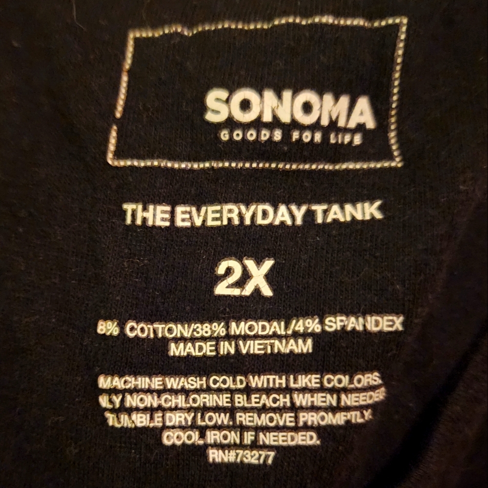 2 xl Sonoma black tank top